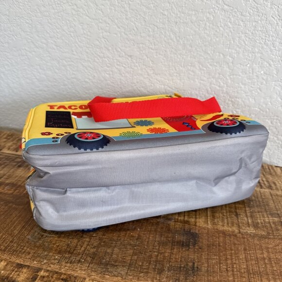 Big Mouth INC Lunch Box Tote Pail Taco Truck Yellow Tacotastic Shoulder Strap - Picture 8 of 11